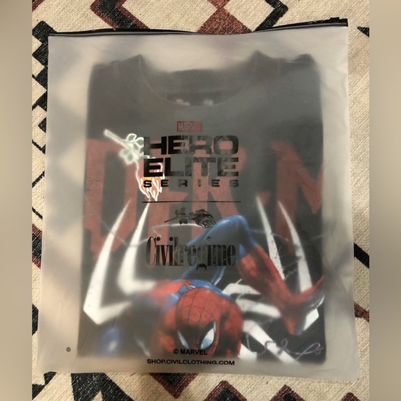 Civil Regime x Marvel “SPIDER-MAN WEBS” 199X OVERSIZED TEE Size M - Picture 6 of 8
